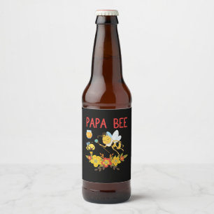 Rótulo Para Garrafa De Cerveja Beekeeper Art Papa Bee 2