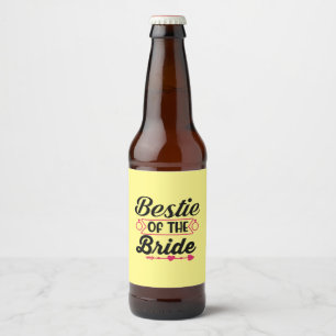 Rótulo Para Garrafa De Cerveja Bestie De Casamento Da Noiva