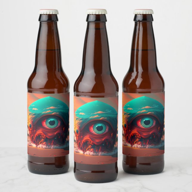 Rótulo Para Garrafa De Cerveja Bloody Eyes (Garrafas)