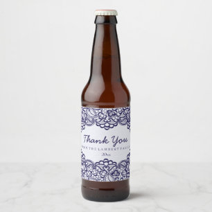 Rótulo Para Garrafa De Cerveja Bonito espaço azul