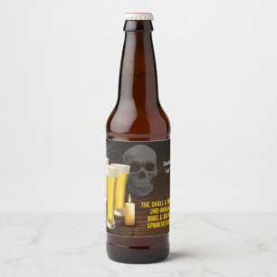 Rótulo Para Garrafa De Cerveja Boos e Breve Dia das Bruxas