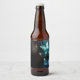 Rótulo Para Garrafa De Cerveja Borboletas Noturnas