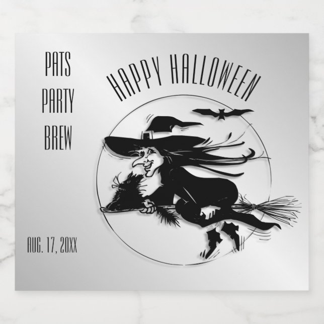 Rótulo Para Garrafa De Cerveja Breve Super Única de Halloween (Rótulo Único)