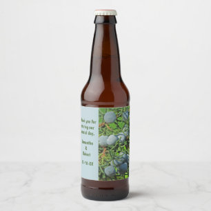 Rótulo Para Garrafa De Cerveja Brincadeiras Rústicas De Casamento De Pine Obriga