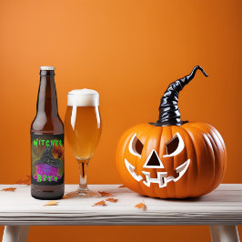 Rótulo Para Garrafa De Cerveja Bruxas Brew