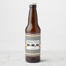 Rótulo Para Garrafa De Cerveja BW Verifica CHURRASCO Q de Bombeiros de Pumpkins
