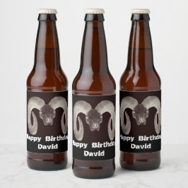 Rótulo Para Garrafa De Cerveja Cabeça de Capim e Personalizada