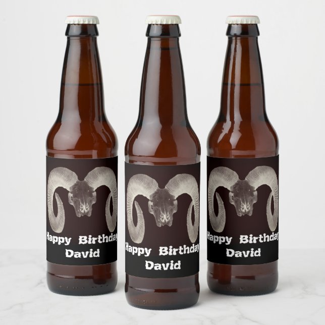 Rótulo Para Garrafa De Cerveja Cabeça de Capim e Personalizada (Garrafas)