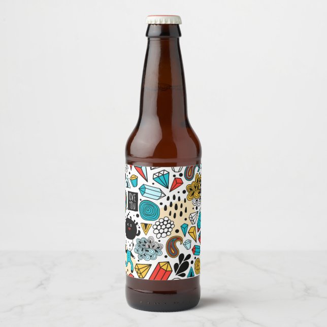 Rótulo Para Garrafa De Cerveja Cabeça louca (Frente)