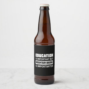 Rótulo Para Garrafa De Cerveja Camisa engraçada de bicicleta de montanha - Bicicl