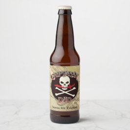 Rótulo Para Garrafa De Cerveja Capitão Pai - Embalado por Deep