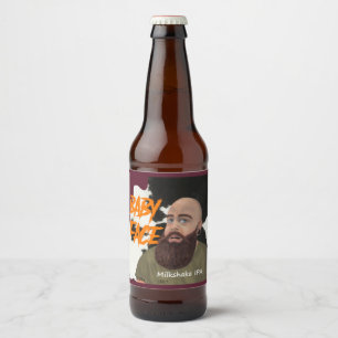Rótulo Para Garrafa De Cerveja Cara do bebê (nome & estilo)