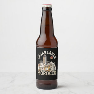 Rótulo Para Garrafa De Cerveja casablanca marrocos