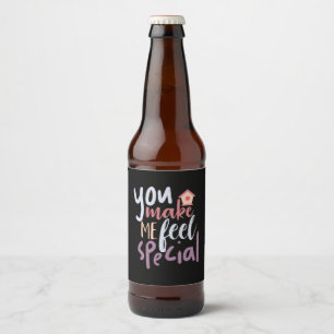 Rótulo Para Garrafa De Cerveja Casal Presente Que Você Me Faz Sentir Especial