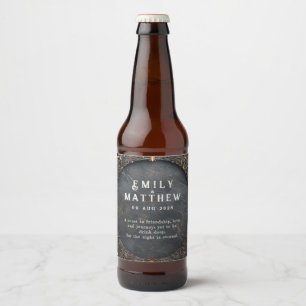 Rótulo Para Garrafa De Cerveja Casamento de Fantasia de Splendor Anão