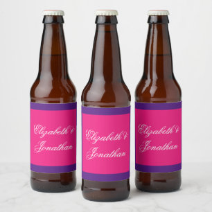 Rótulo Para Garrafa De Cerveja Casamento Minimalista Misto e Combinado com Nascer