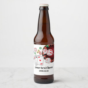 Rótulo Para Garrafa De Cerveja casino, pôquer, adulto, vinho, rótulo da cerveja