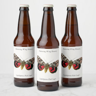 Rótulo Para Garrafa De Cerveja Catocala elocata - A Mata Vermelha Francesa