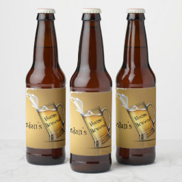 Rótulo Para Garrafa De Cerveja Cerveja Caseira Personalizada