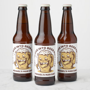 Rótulo Para Garrafa De Cerveja Cerveja de Texto Personalizada Engraçada