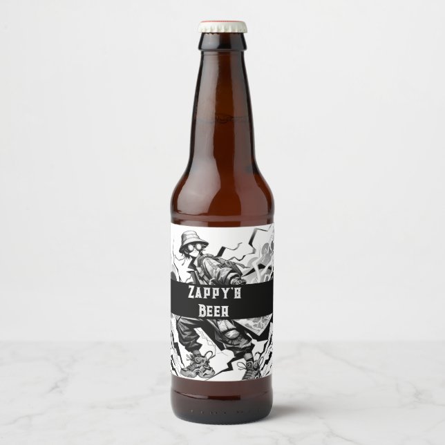 Rótulo Para Garrafa De Cerveja Cerveja do Zappy (Frente)