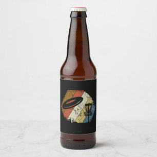 Rótulo Para Garrafa De Cerveja Cesto de Disc Golf Retro