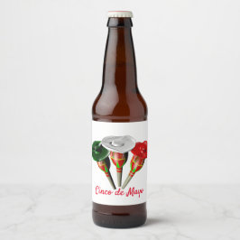 Rótulo Para Garrafa De Cerveja Cinco de mayo ,fiesta mexicano