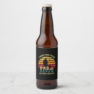 Rótulo Para Garrafa De Cerveja Citações do Avô   Pai E Papá I