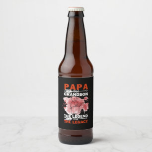 Rótulo Para Garrafa De Cerveja Citações do Avô   Papai e Neto