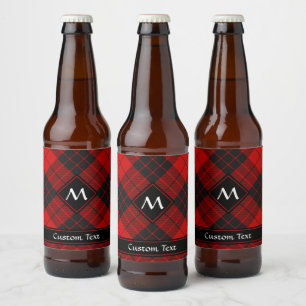 Rótulo Para Garrafa De Cerveja Clã Macleod de Raasay Tartan