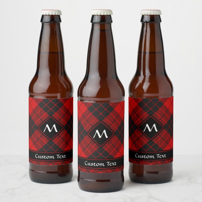 Rótulo Para Garrafa De Cerveja Clan Macleod de Raasay Tartan (Garrafas)