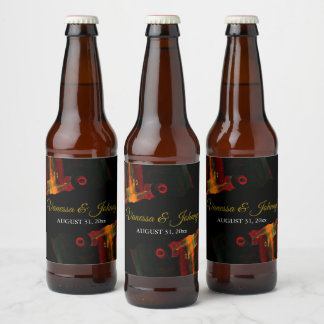 Rótulo Para Garrafa De Cerveja Clássico Moderno Elegante Tendência Padrão #903 Ca