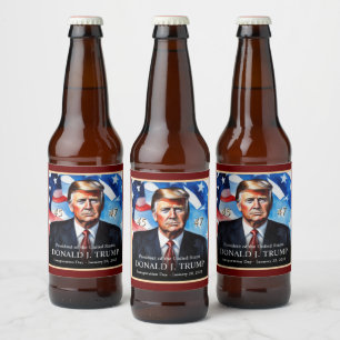 Rótulo Para Garrafa De Cerveja Coletores Exclusivos de Inauguração de Donald Trum