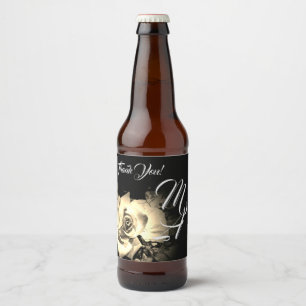 Rótulo Para Garrafa De Cerveja Conjunto de rótulo de Comida e bebida do monograma
