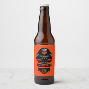 Rótulo Para Garrafa De Cerveja Criador de Cerveja Ginger