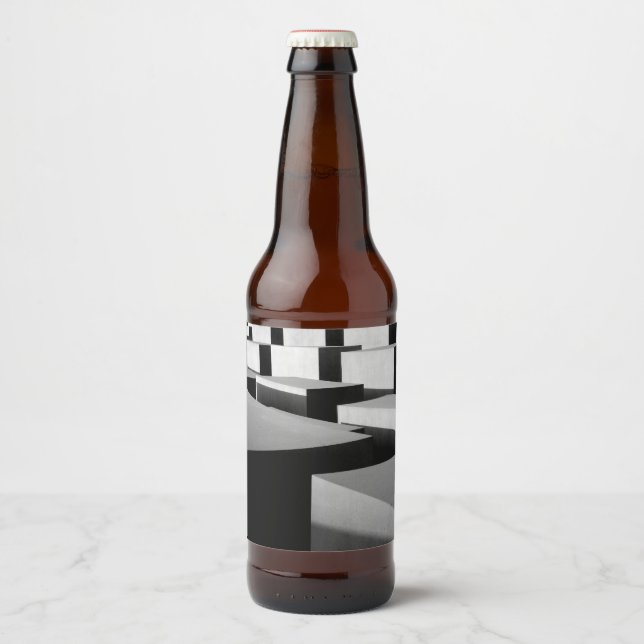 Rótulo Para Garrafa De Cerveja Cubos em Berlim (Frente)