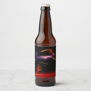 Rótulo Para Garrafa De Cerveja dança do carro roxo