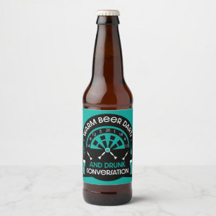 Rótulo Para Garrafa De Cerveja Dardos de Pub Clássicos
