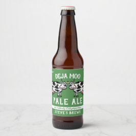 Rótulo Para Garrafa De Cerveja Deja Moo Funny Cow