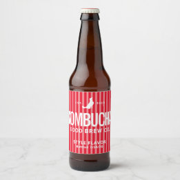 Rótulo Para Garrafa De Cerveja Design de Rótulo da Cozinha Kombucha
