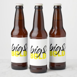 Rótulo Para Garrafa De Cerveja design gráfico dinâmico moderno e urbano de Big 