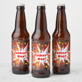 Rótulo Para Garrafa De Cerveja Dia de os pais Russo