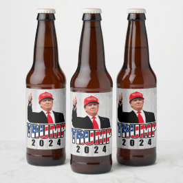 Rótulo Para Garrafa De Cerveja Dom Donald Trump 2024