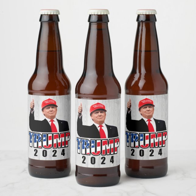 Rótulo Para Garrafa De Cerveja Dom Donald Trump 2024 (Garrafas)