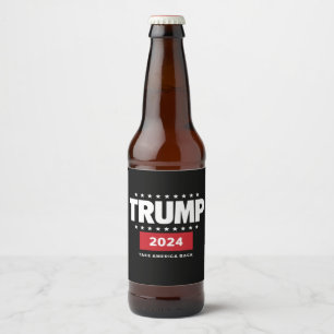 Rótulo Para Garrafa De Cerveja Donald Trump 2024 Devolva a América Eleição 