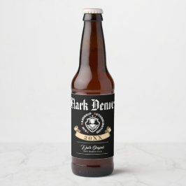 Rótulo Para Garrafa De Cerveja Dor, Dificuldade, Determinação – Citação Engraçada