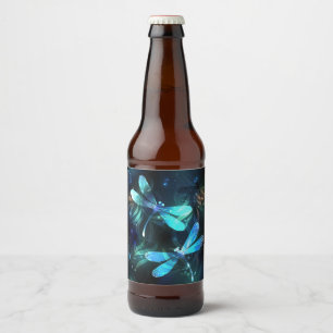 Rótulo Para Garrafa De Cerveja Dragonflies de lago
