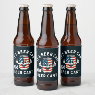 Rótulo Para Garrafa De Cerveja É Cerveja não pode Cerveja não é um Bebendo engraç