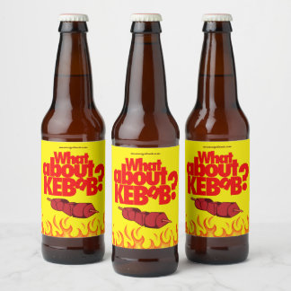Rótulo Para Garrafa De Cerveja E O Kebab? Carne Esfolada