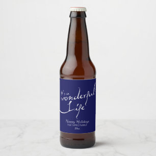 Rótulo Para Garrafa De Cerveja É uma vida maravilhosa, Feriado